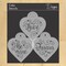 Love, Be Mine, Forever Hearts Cookie Stencil Set | Baking Stencils for Royal Icing, Airbrush, Dusting Powder |